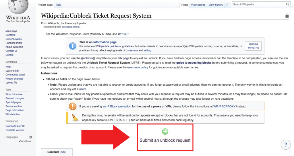 what to do if you've been blocked from editing wikipedia WikipediaFAQ