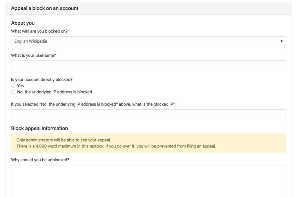 what to do if you've been blocked from editing wikipedia WikipediaFAQ